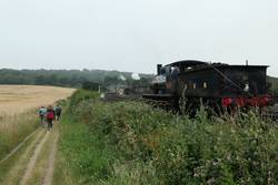 Walking by the North Norfolk Railway, Weybourne